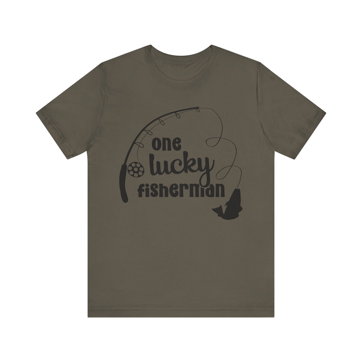 One Lucky Fisherman Unisex Jersey Short Sleeve Tee