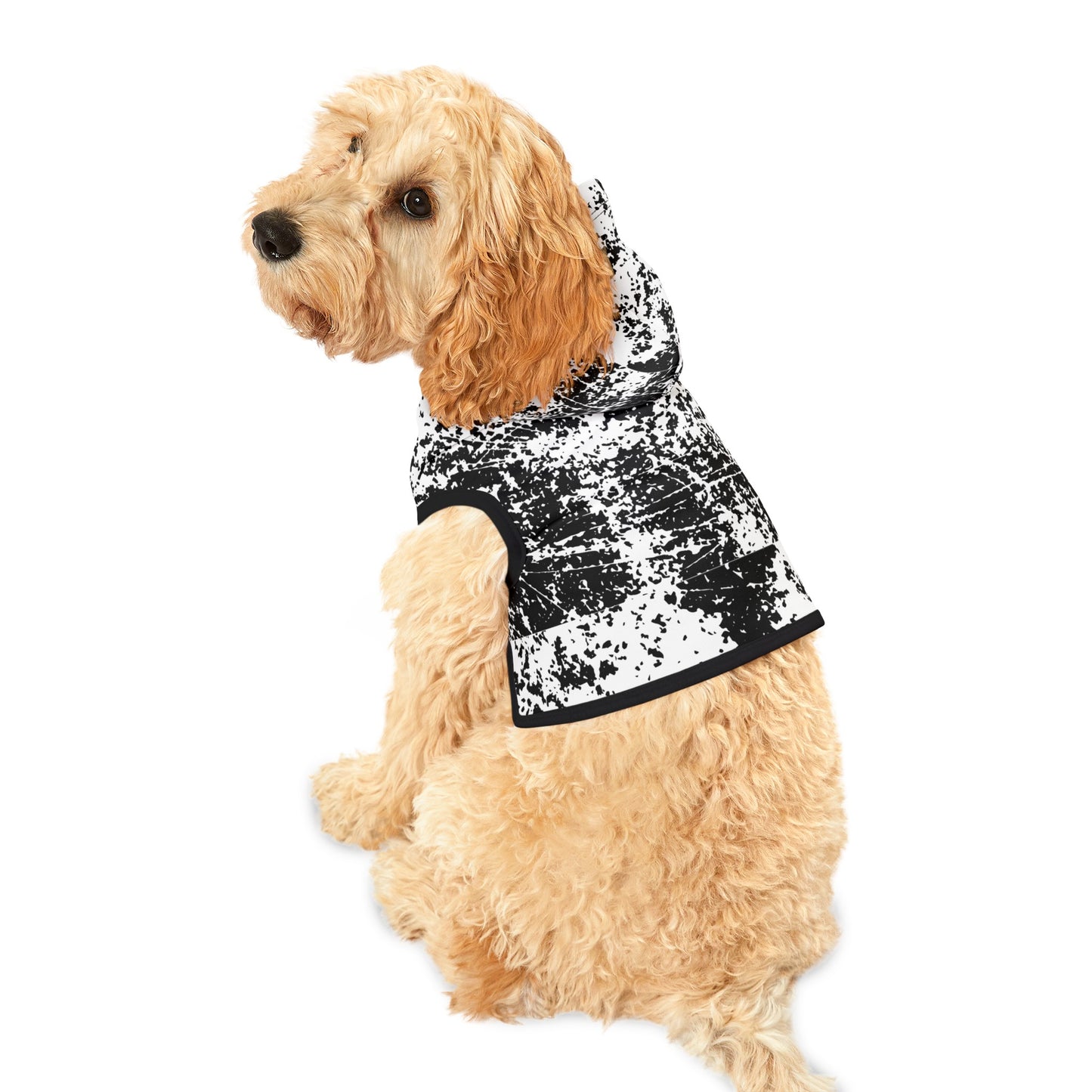 Distressed Pattern Dog Hoodie