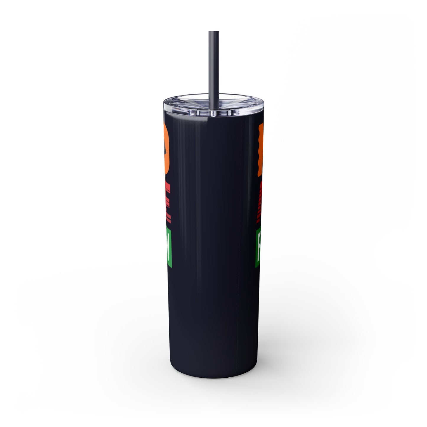 Nacho Average Father-In-Law Skinny Tumbler with Straw, 20oz