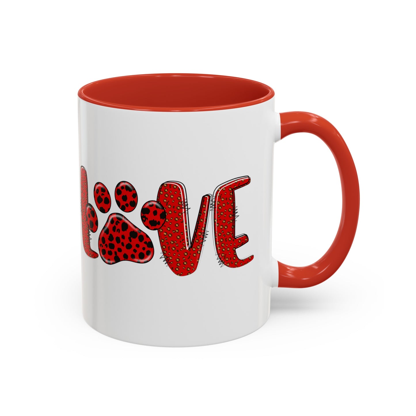 Love Valentines Day Accent Coffee Mug, 11oz
