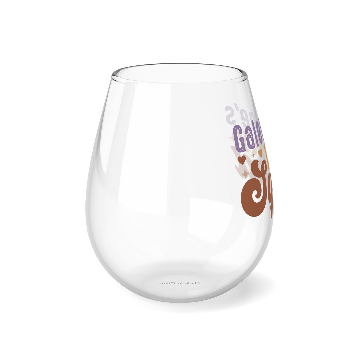 Galentine's Day Squad Stemless Wine Glass, 11.75oz