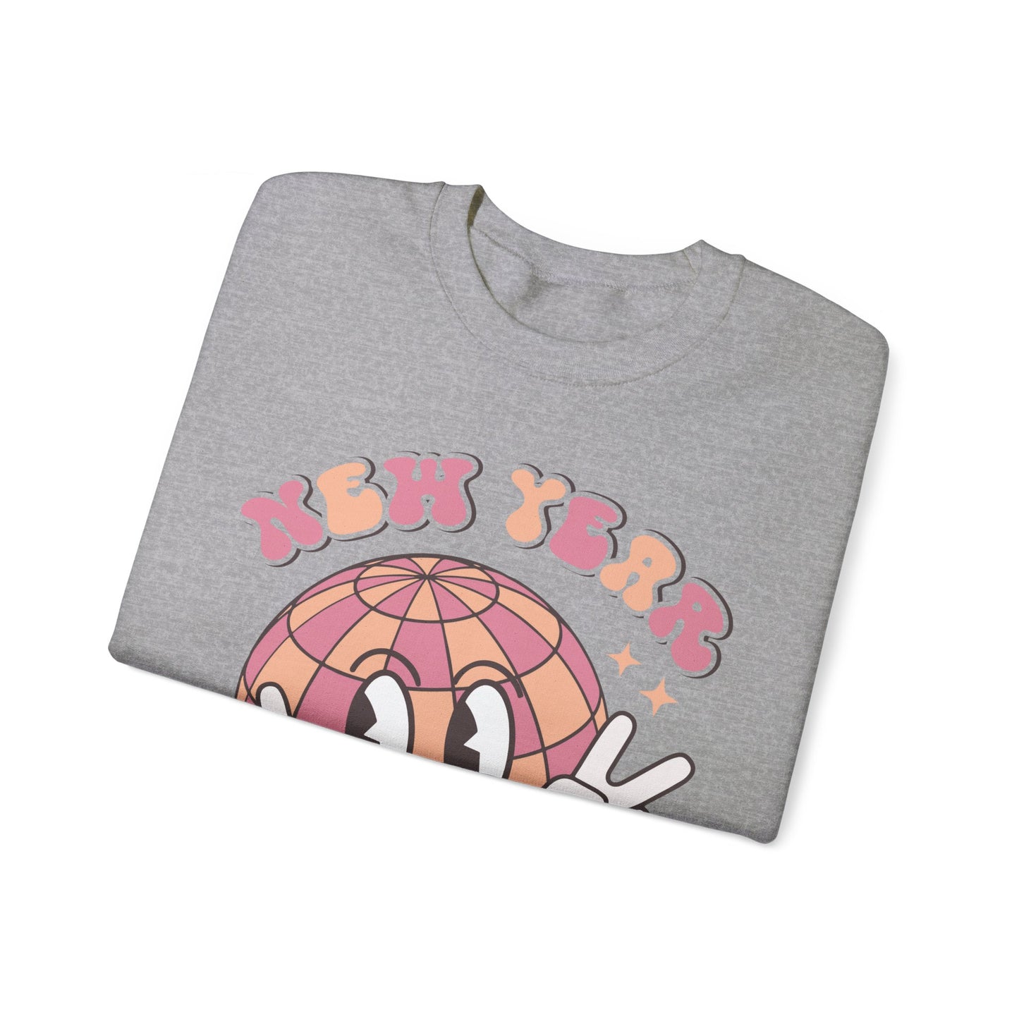 Happy New Year Sweatshirt, Retro New Year Shirt, 2025 Sweatshirt, New Year's Eve Shirt, Holiday Apparel, Trendy New Year 2025 Crewneck, New Year Vibes