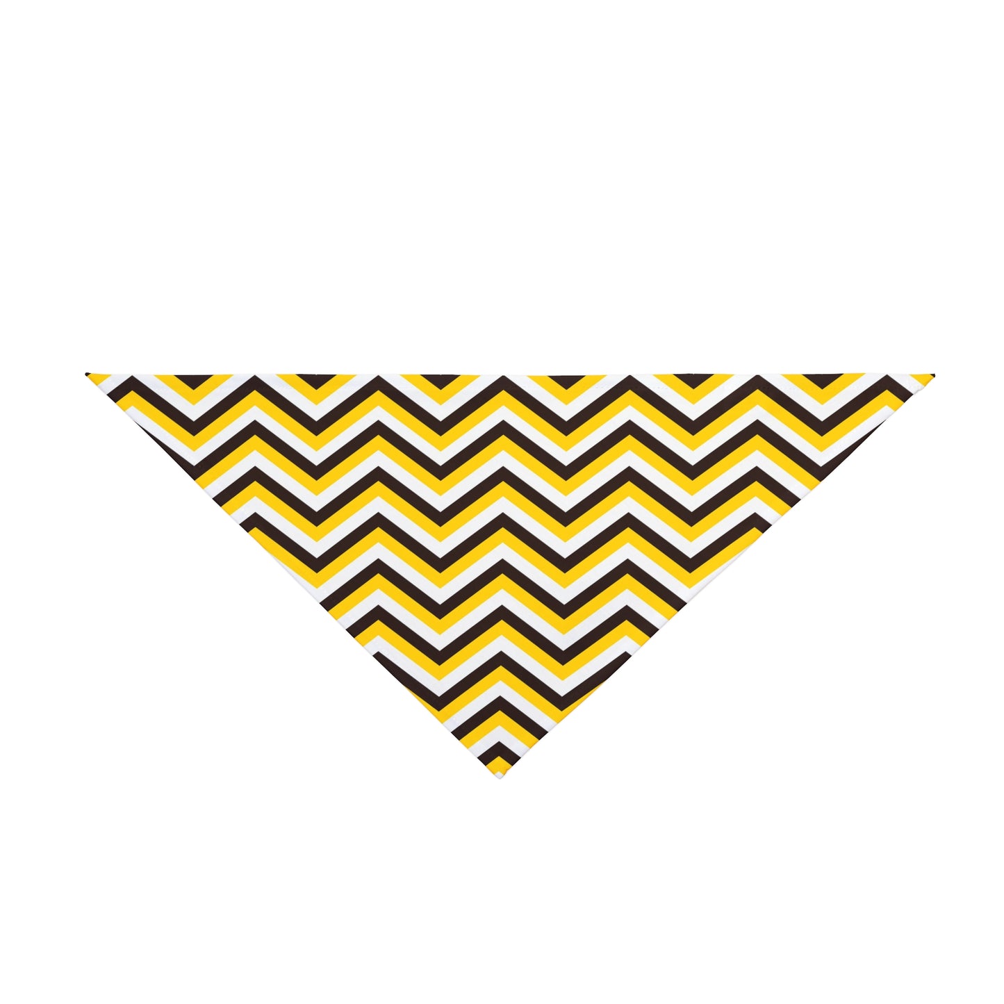 Black & Yellow Abstract Stripes Dog Bandana