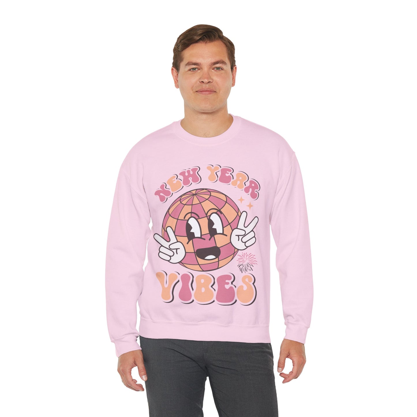 Happy New Year Sweatshirt, Retro New Year Shirt, 2025 Sweatshirt, New Year's Eve Shirt, Holiday Apparel, Trendy New Year 2025 Crewneck, New Year Vibes