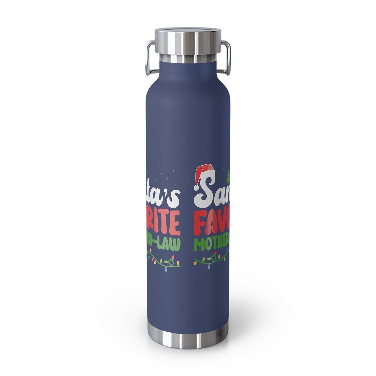 Santa's Favorite Mother-In-Law Copper Vacuum Insulated Bottle, 22oz