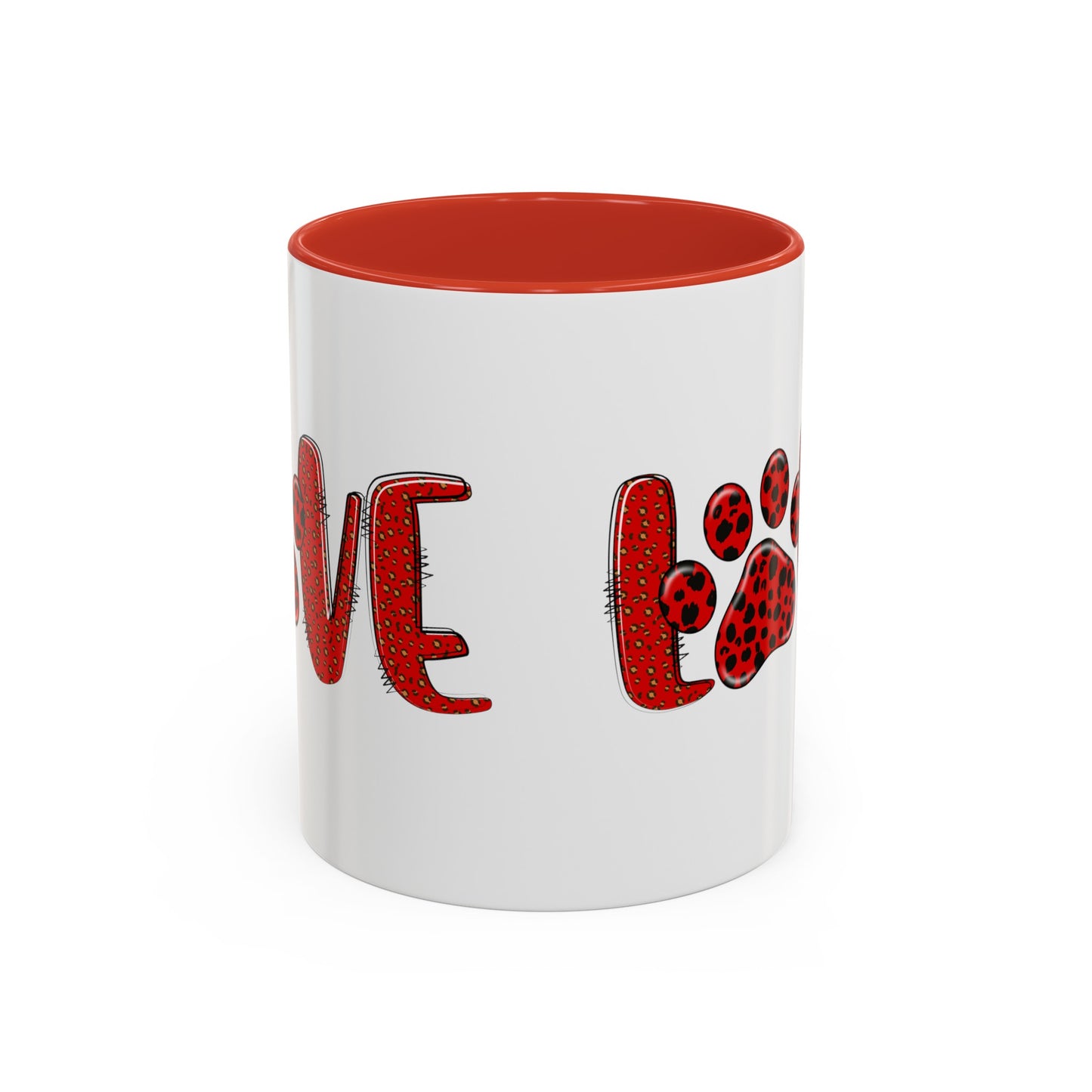 Love Valentines Day Accent Coffee Mug, 11oz