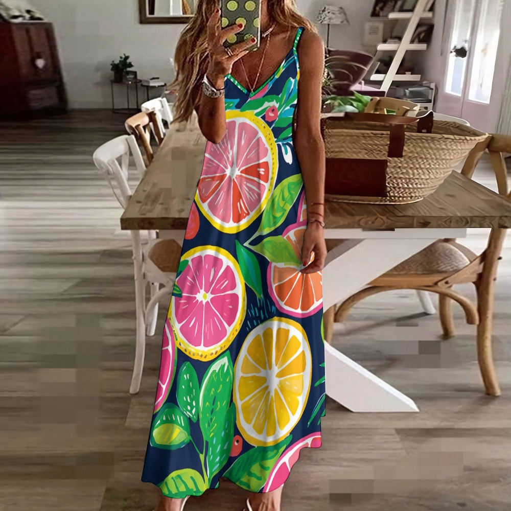 Sling Ankle Long Dress