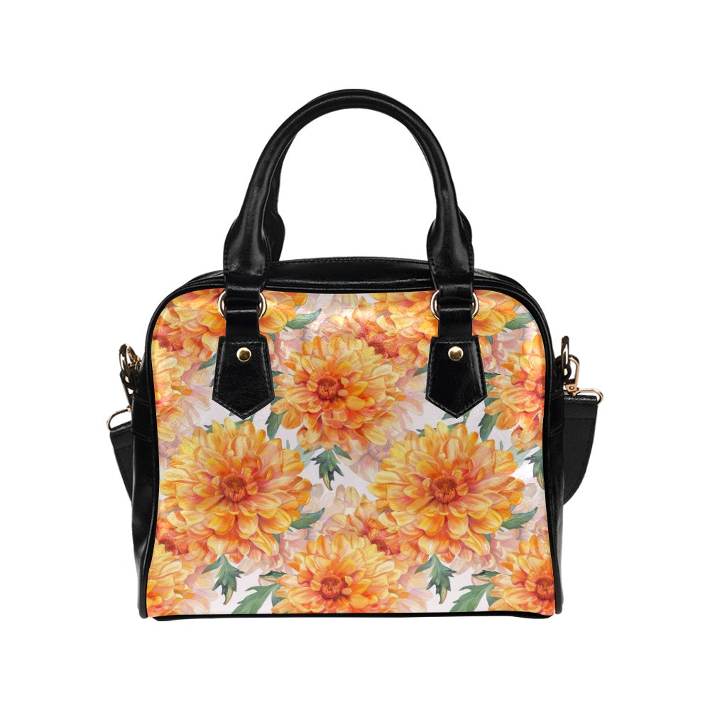 Marigold Print Bag, Marigold Birth Month Handbag, Birth Month Bag, October Birth Month Bag, Shoulder Handbag