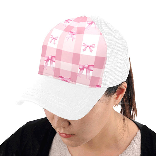 Coquette Pink Bow Baseball Cap, Coquette Baseball Cap, Coquette Cap, Baseball Cap, Pink Bow Cap, Unisex Baseball Cap