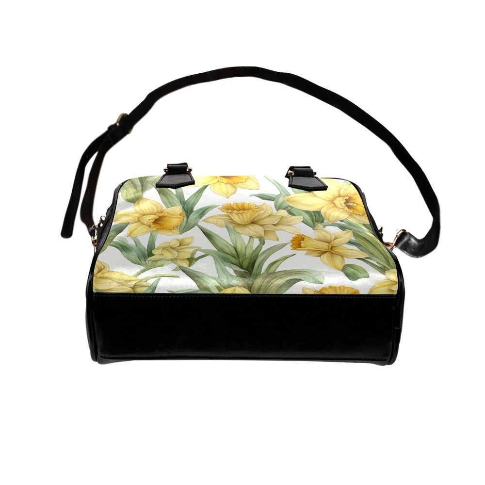 Daffodil Print Bag, Daffodil Birth Month Handbag, Birth Month Bag, March Birth Month Bag, Shoulder Handbag