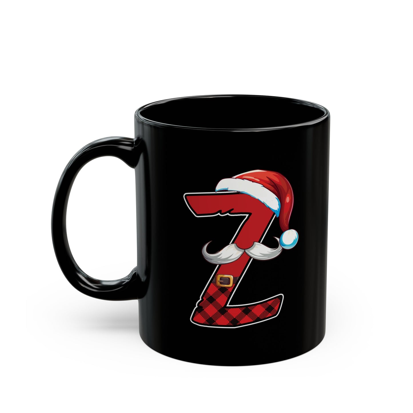 Z Santa Initial 11oz Black Mug