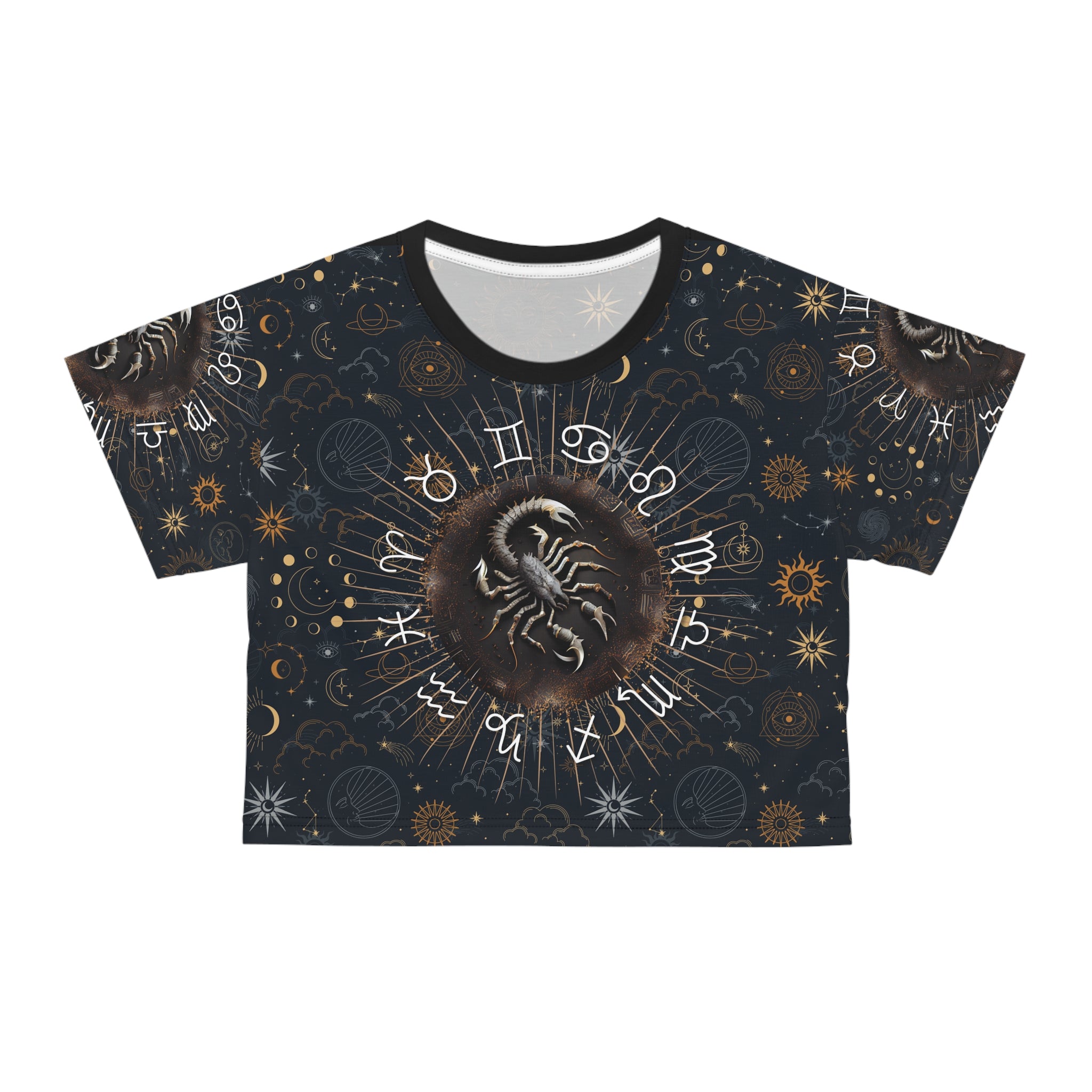 Scorpio women's crop top, Scorpio activewear, Scorpio Zodiac Sign, Astrological, Scorpio Gift, Scorpio zodiac tee, Crop Tee, zodiac crop