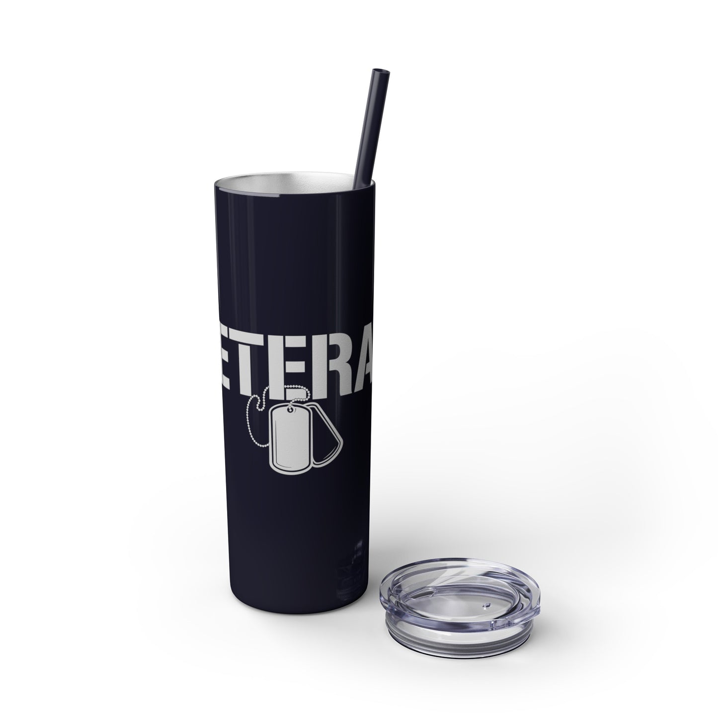 Veterans Day Skinny Tumbler with Straw, 20oz