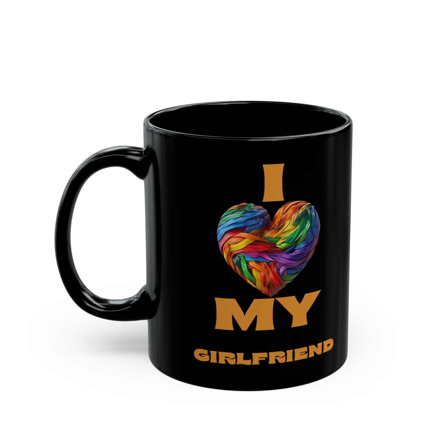 I Love My Girlfriend 11oz Black Mug