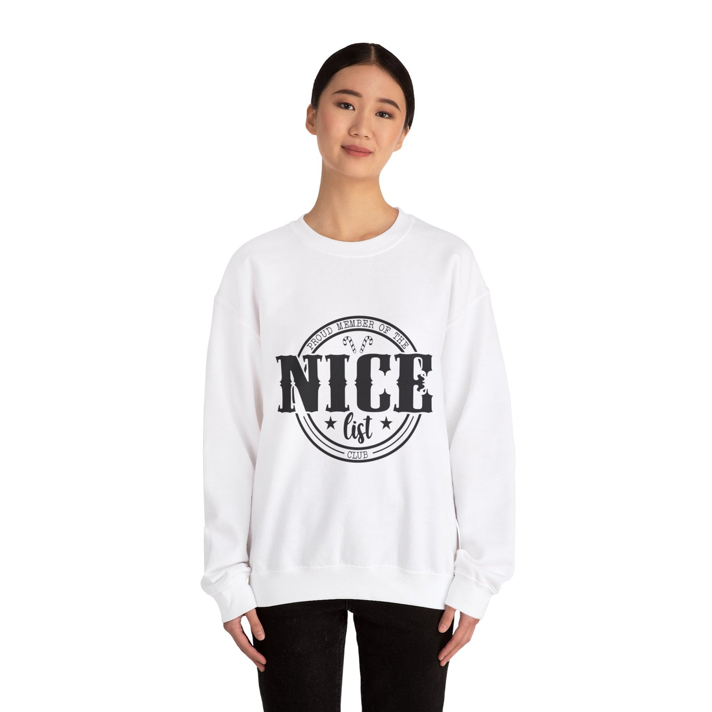 Proud member of The Nice List Unisex Heavy Blend™ Crewneck Sweatshirt