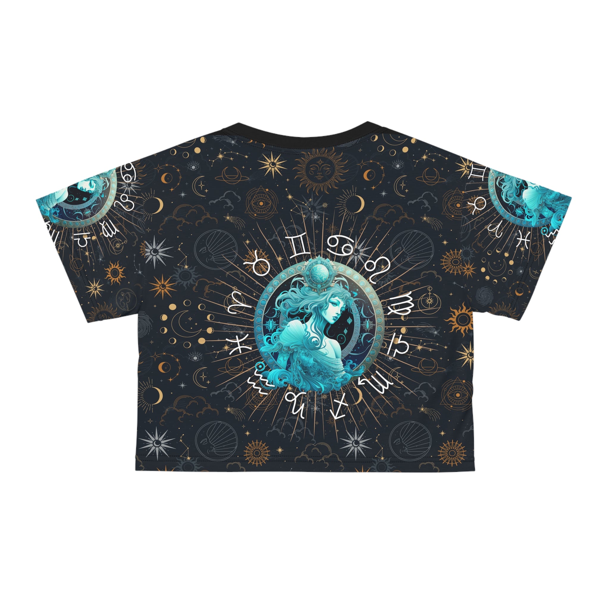 Aquarius womens crop top, Aquarius activewear, Aquarius Zodiac Sign, Astrological, Aquarius Gift, Aquarius zodiac tee, Crop Tee, zodiac crop