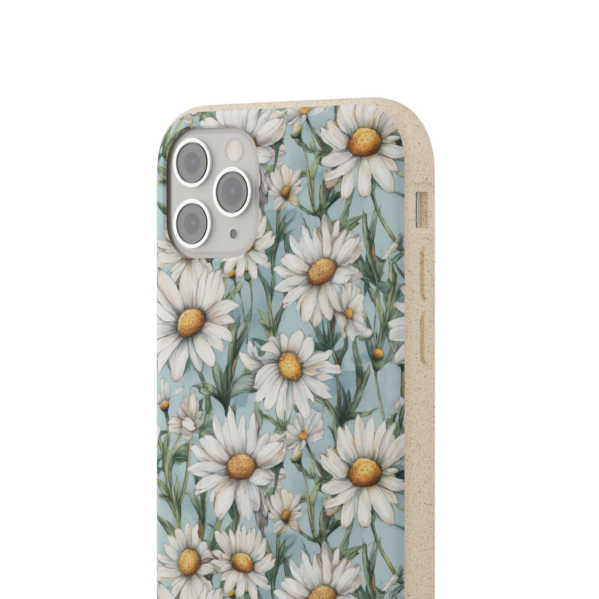 Daisy iPhone case, birth month April iPhone case, birth flower iPhone case, April Daisy iPhone case, iPhone Case, Biodegradable iPhone Cases, Biodegradable Phone Cases