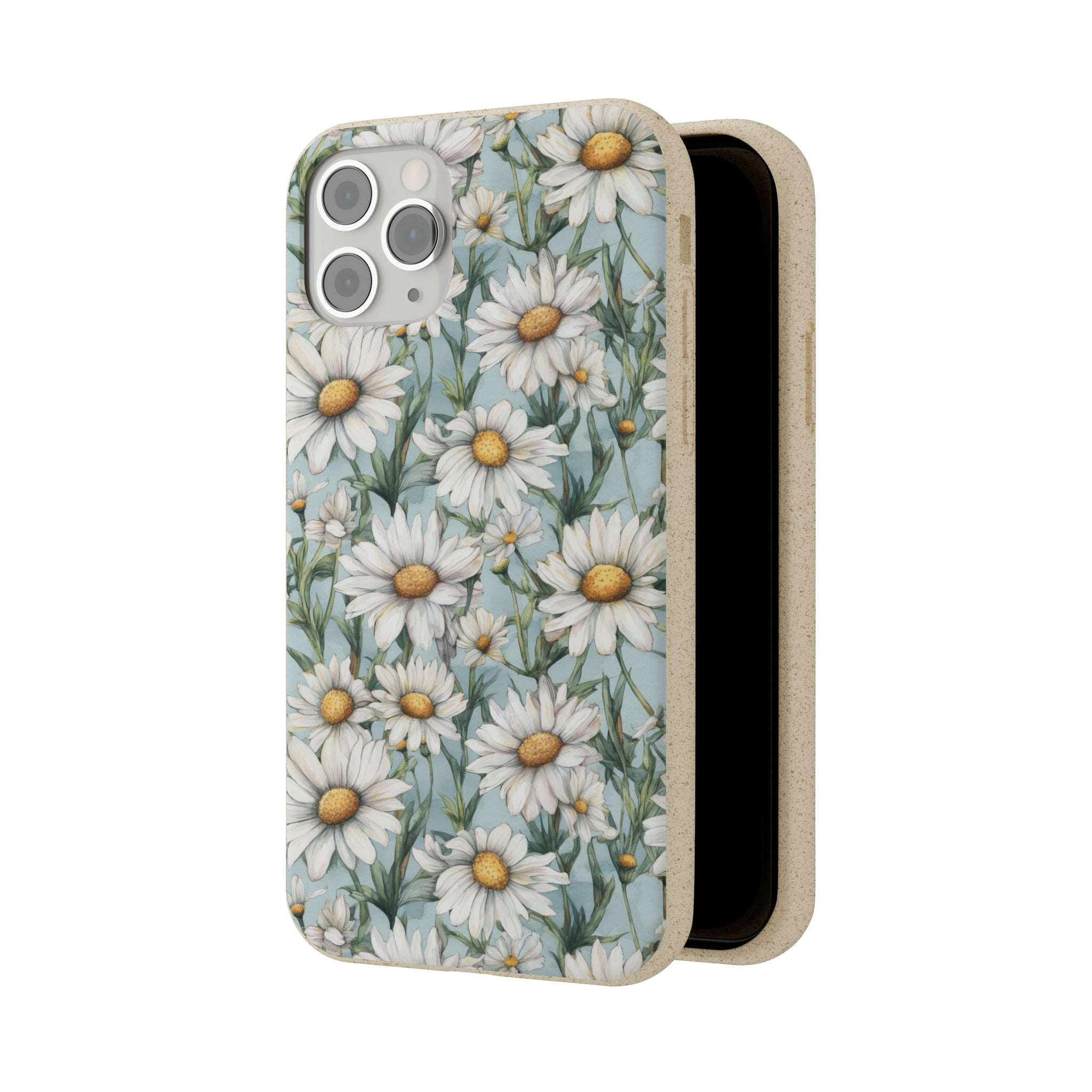 Daisy iPhone case, birth month April iPhone case, birth flower iPhone case, April Daisy iPhone case, iPhone Case, Biodegradable iPhone Cases, Biodegradable Phone Cases