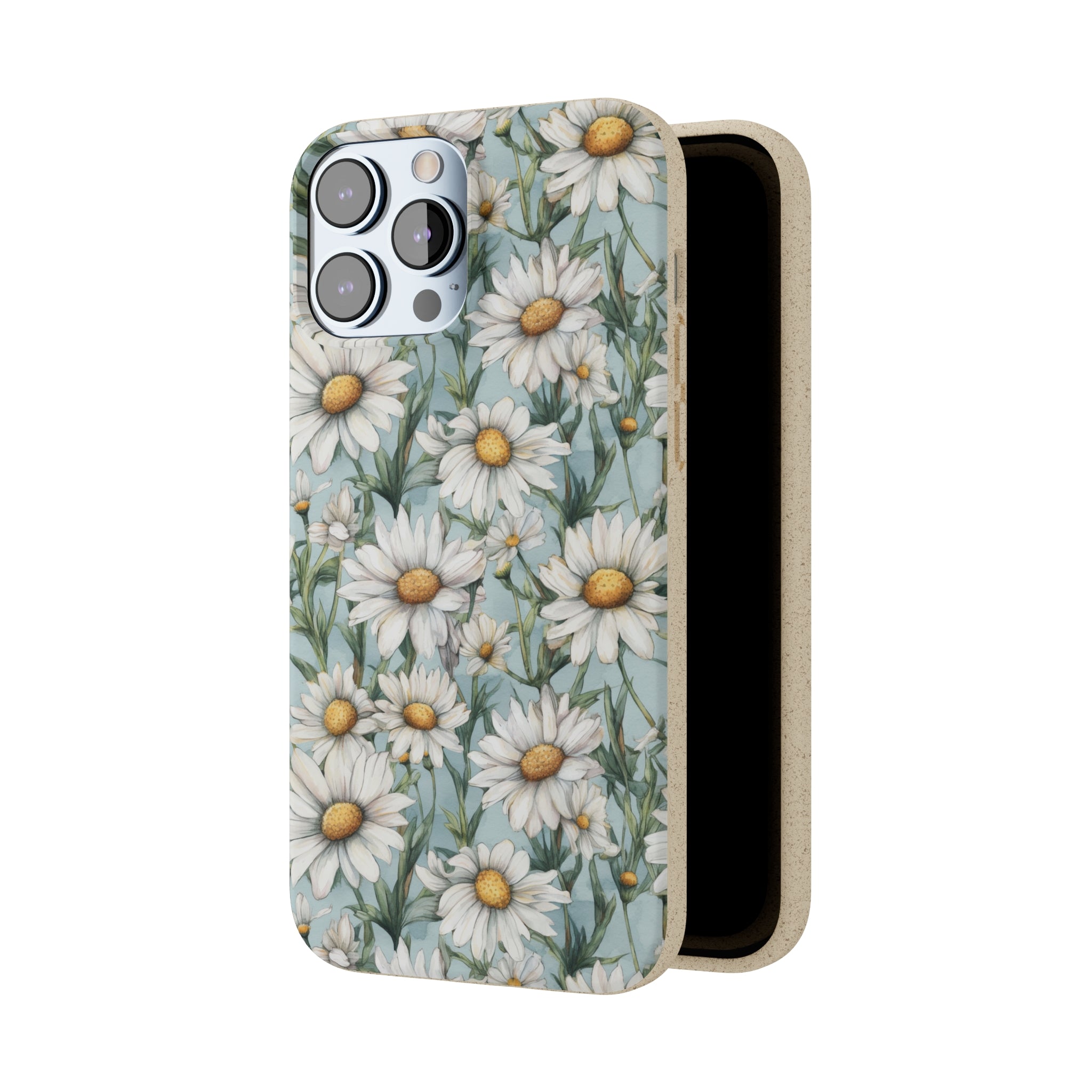Daisy iPhone case, birth month April iPhone case, birth flower iPhone case, April Daisy iPhone case, iPhone Case, Biodegradable iPhone Cases, Biodegradable Phone Cases