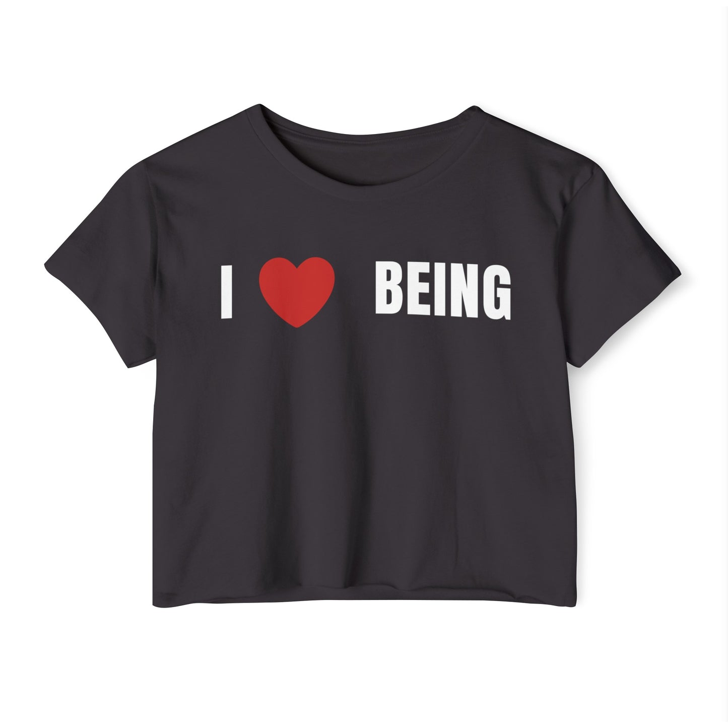 I Love Being, Women's Festival Crop Top