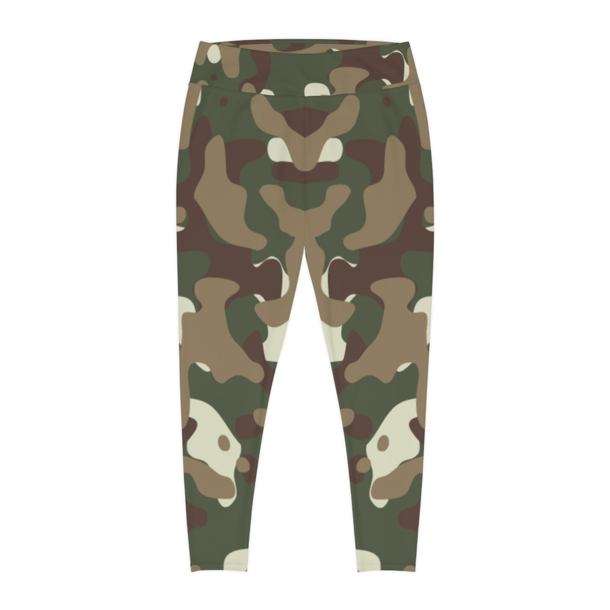 Cam Leggings, Camo Plus Size Leggings, Camouflage Leggings, Plus Size Leggings
