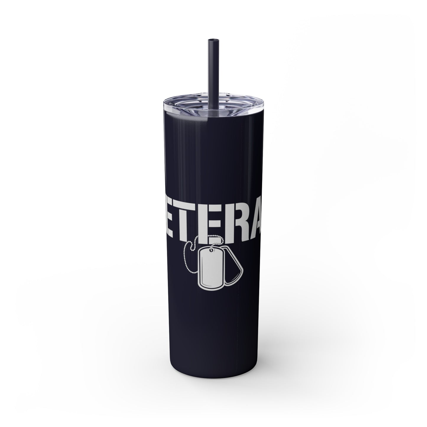 Veterans Day Skinny Tumbler with Straw, 20oz