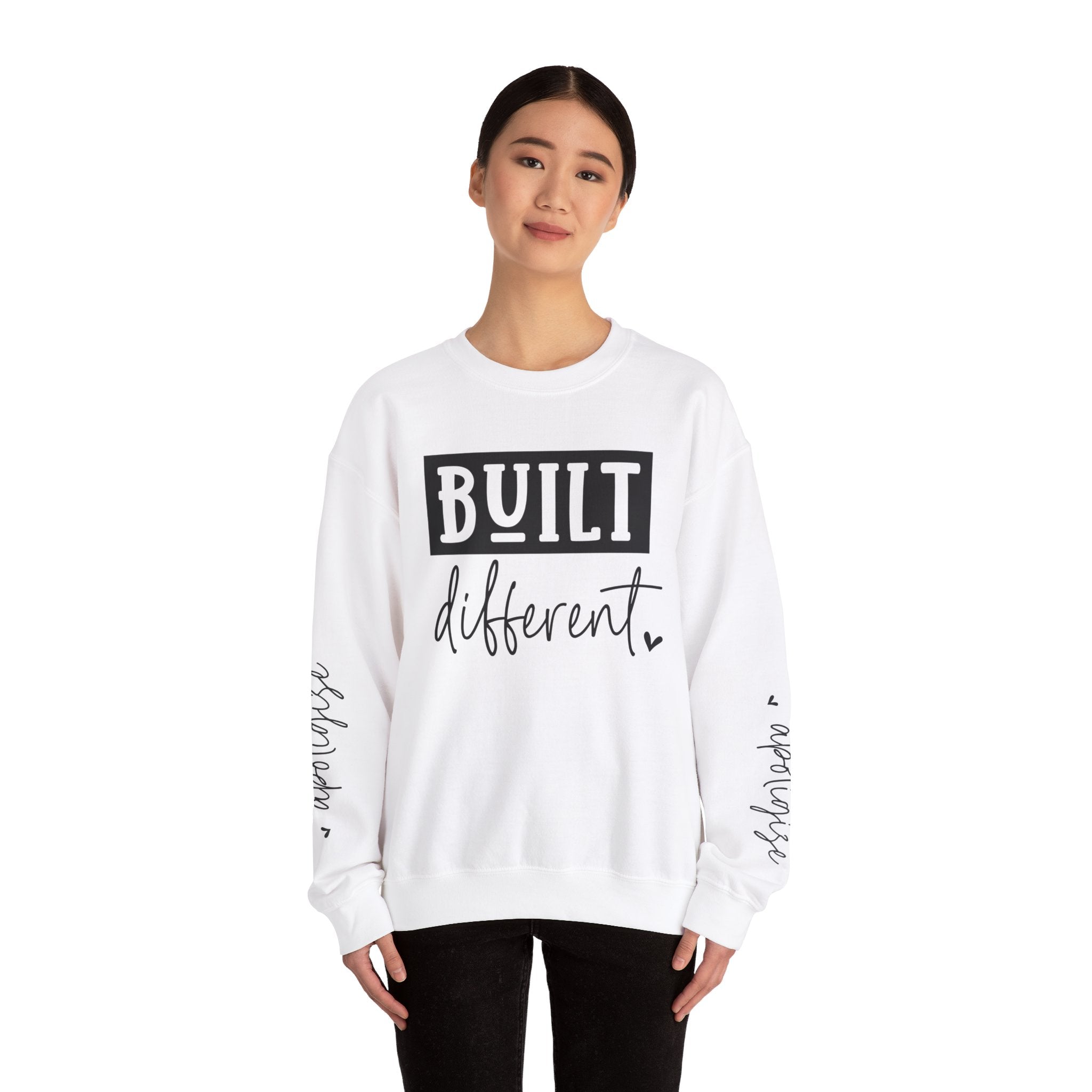 Built Different & Don't Apologise, Unisex Heavy Blend™ Crewneck Sweatshirt