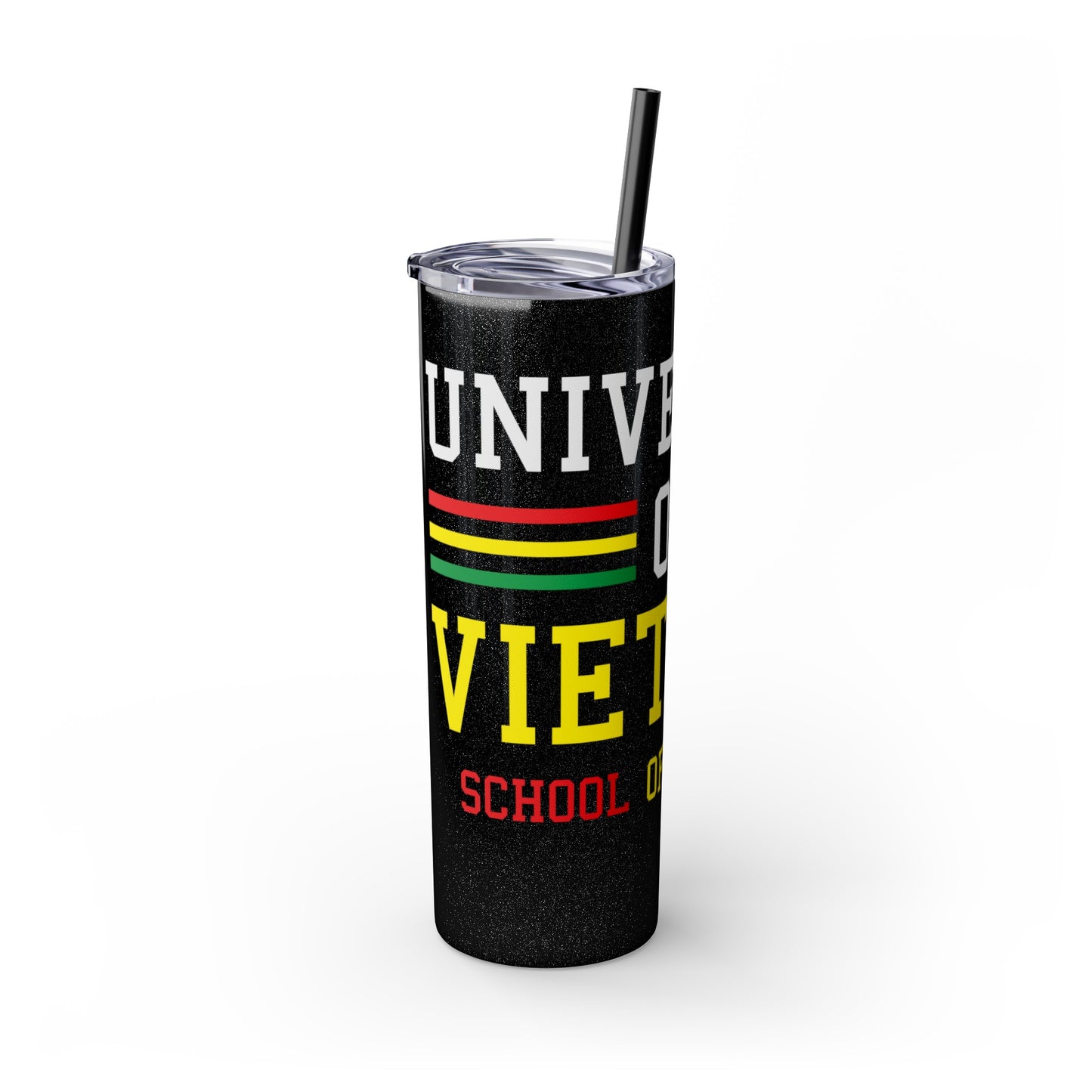 University of Vietnam School of War Skinny Tumbler with Straw, 20oz