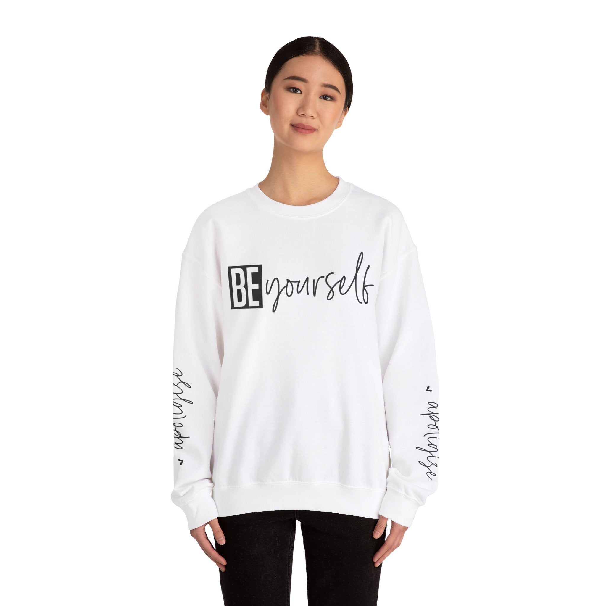 Be Yourself & Dont Apologise, Unisex Heavy Blend™ Crewneck Sweatshirt