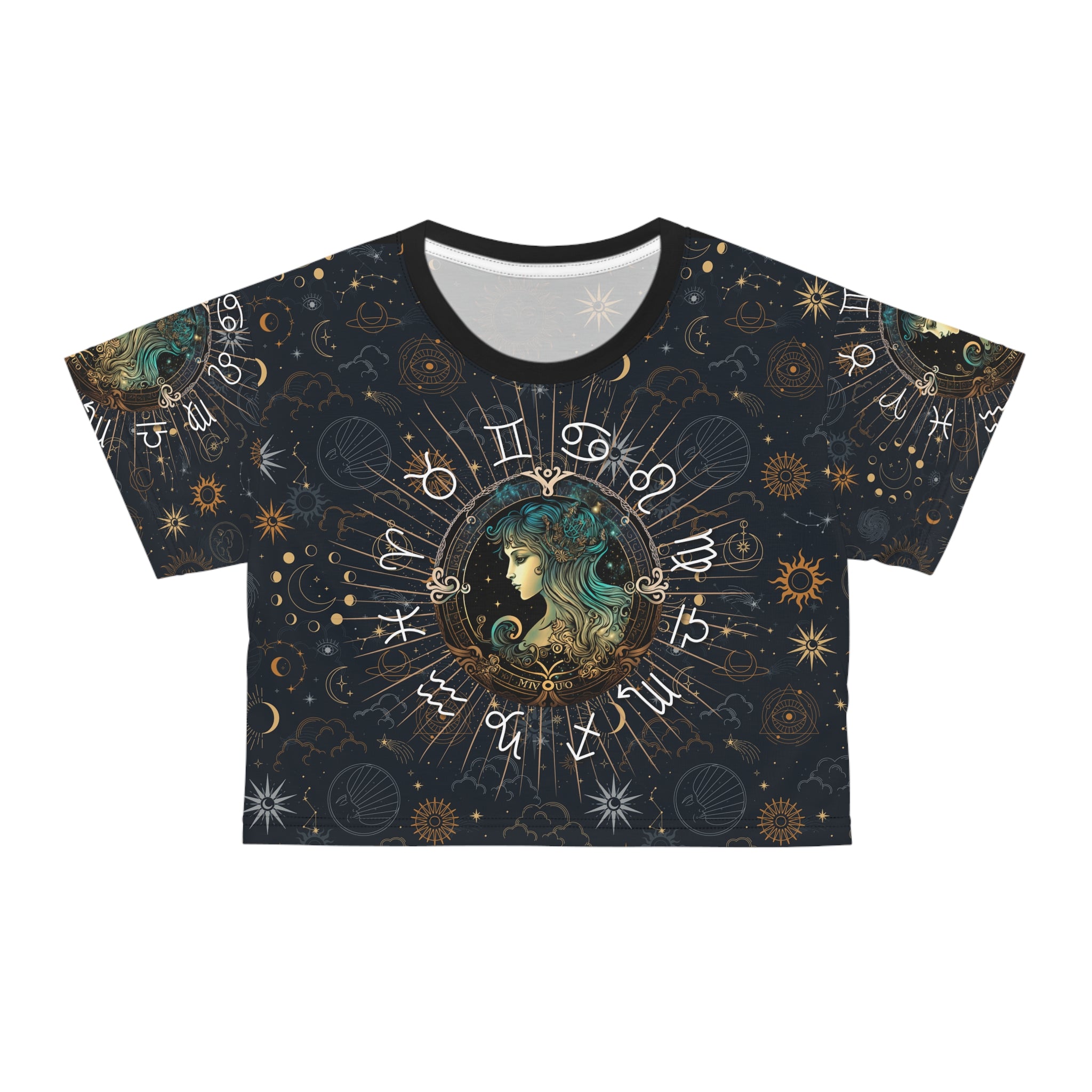 Virgo women's crop top, Virgo activewear, Virgo Zodiac Sign, Virgo Astrological, Virgo Gift, Virgo zodiac tee, Crop Tee, zodiac crop