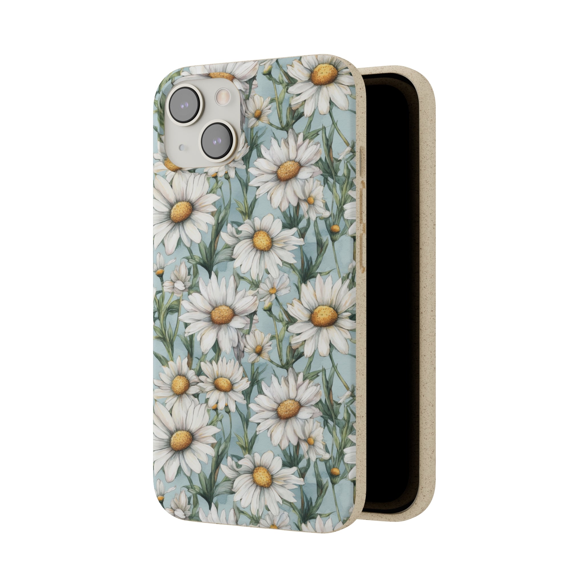 Daisy iPhone case, birth month April iPhone case, birth flower iPhone case, April Daisy iPhone case, iPhone Case, Biodegradable iPhone Cases, Biodegradable Phone Cases
