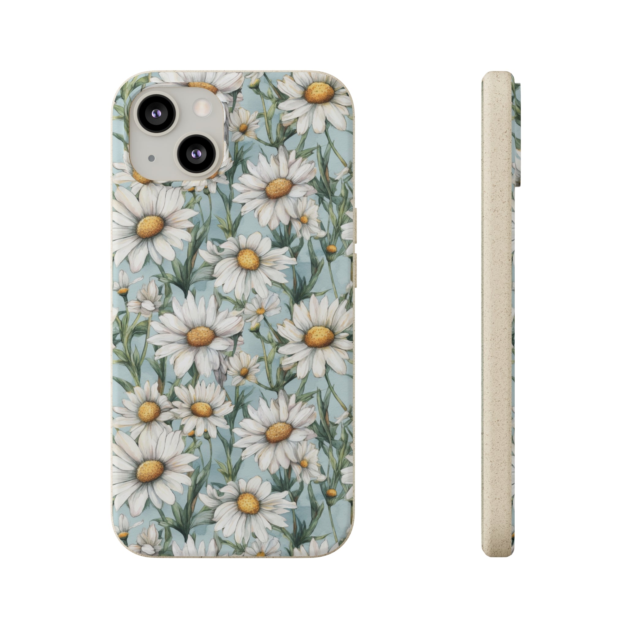 Daisy iPhone case, birth month April iPhone case, birth flower iPhone case, April Daisy iPhone case, iPhone Case, Biodegradable iPhone Cases, Biodegradable Phone Cases