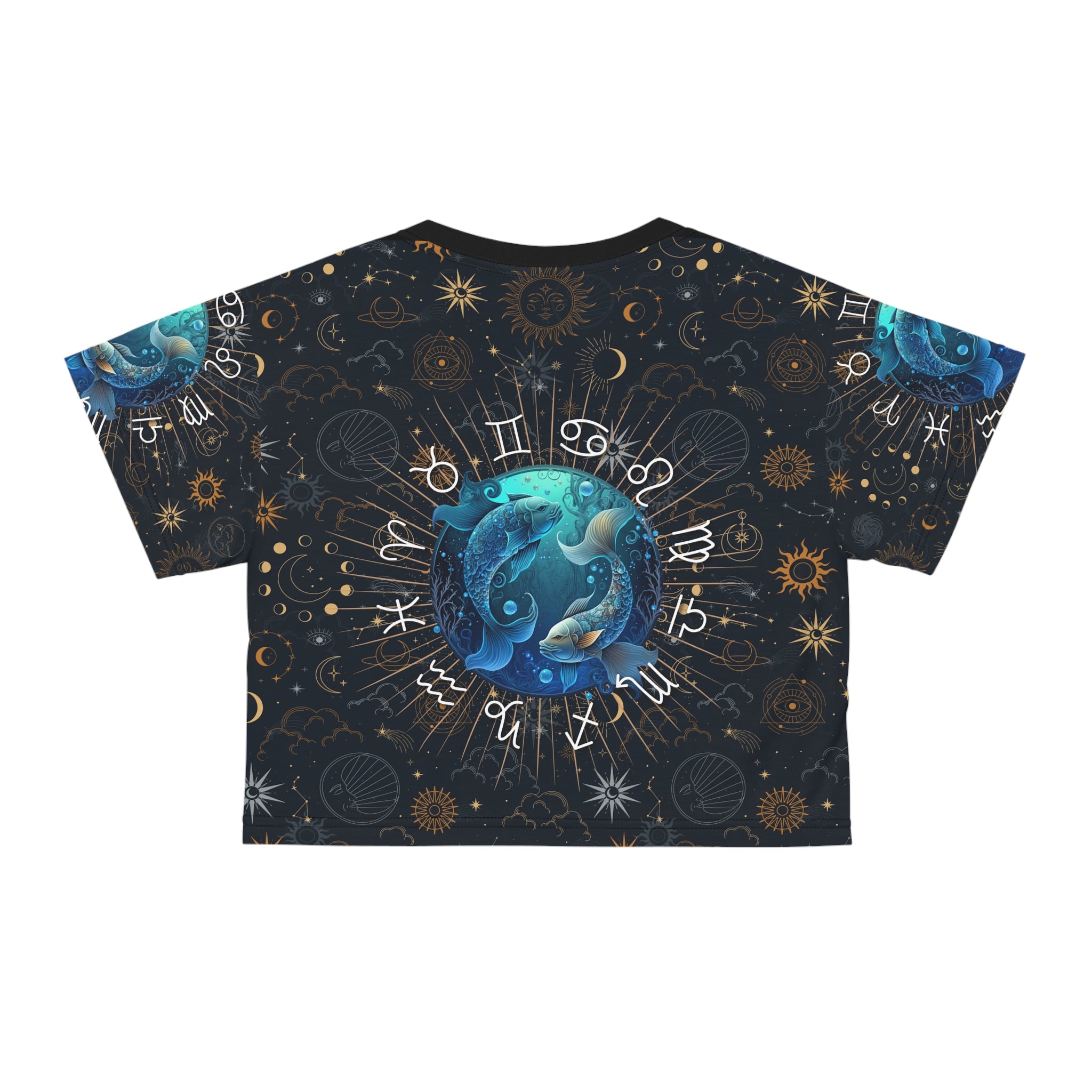 Pisces women's crop top, Pisces activewear, Pisces Zodiac, Pisces , Pisces Gift, Pisces zodiac tee, Astrological, Crop Tee, zodiac crop