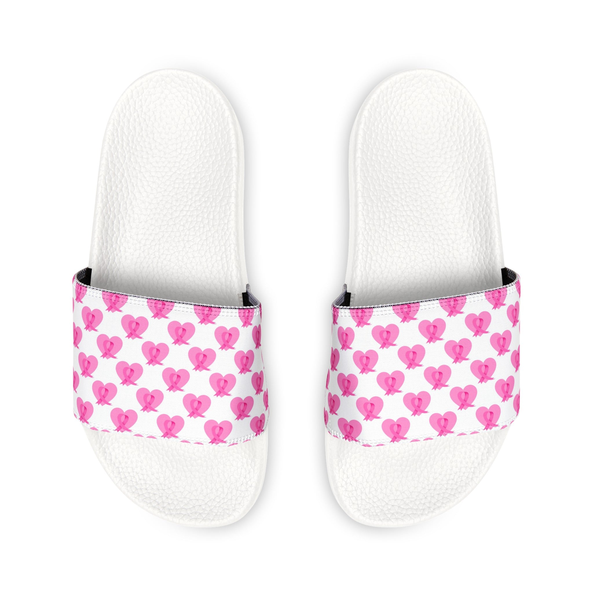 Breast Cancer Women's PU Slide Sandals