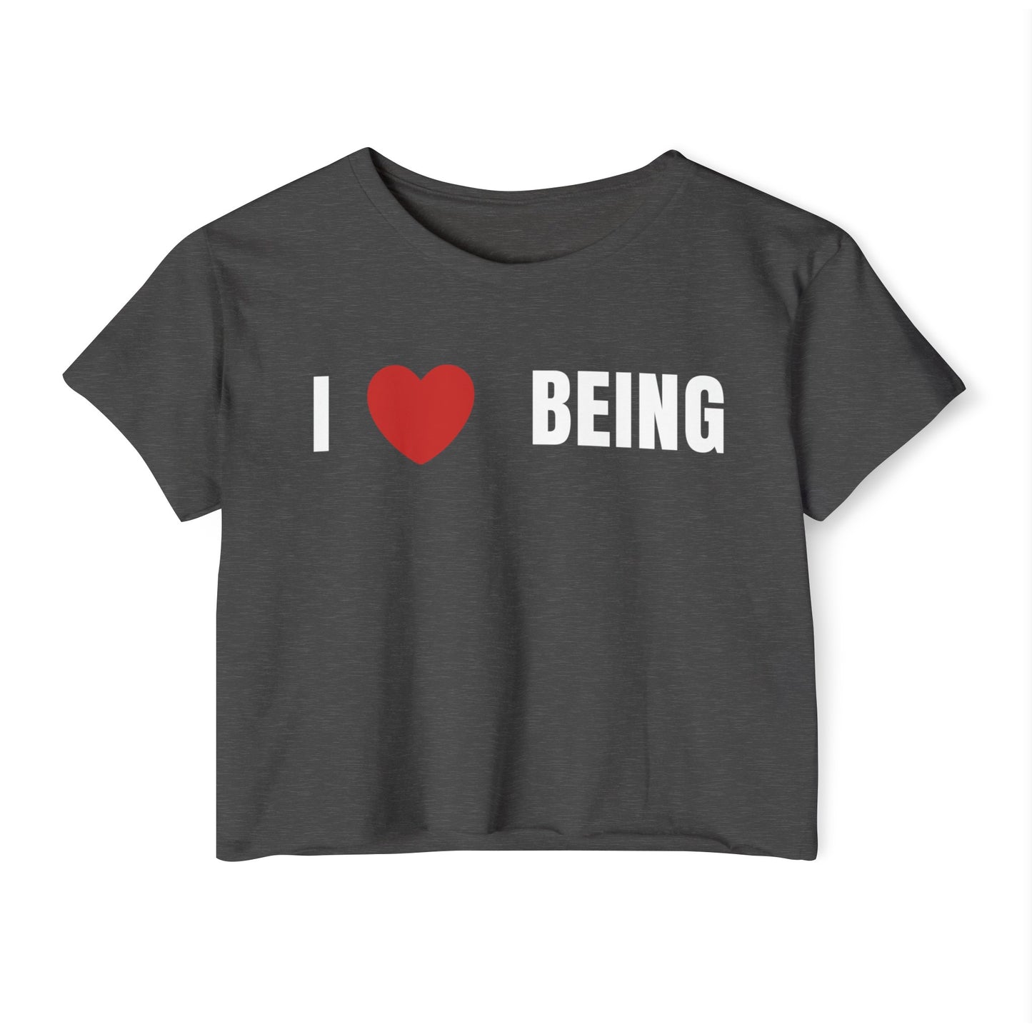 I Love Being, Women's Festival Crop Top