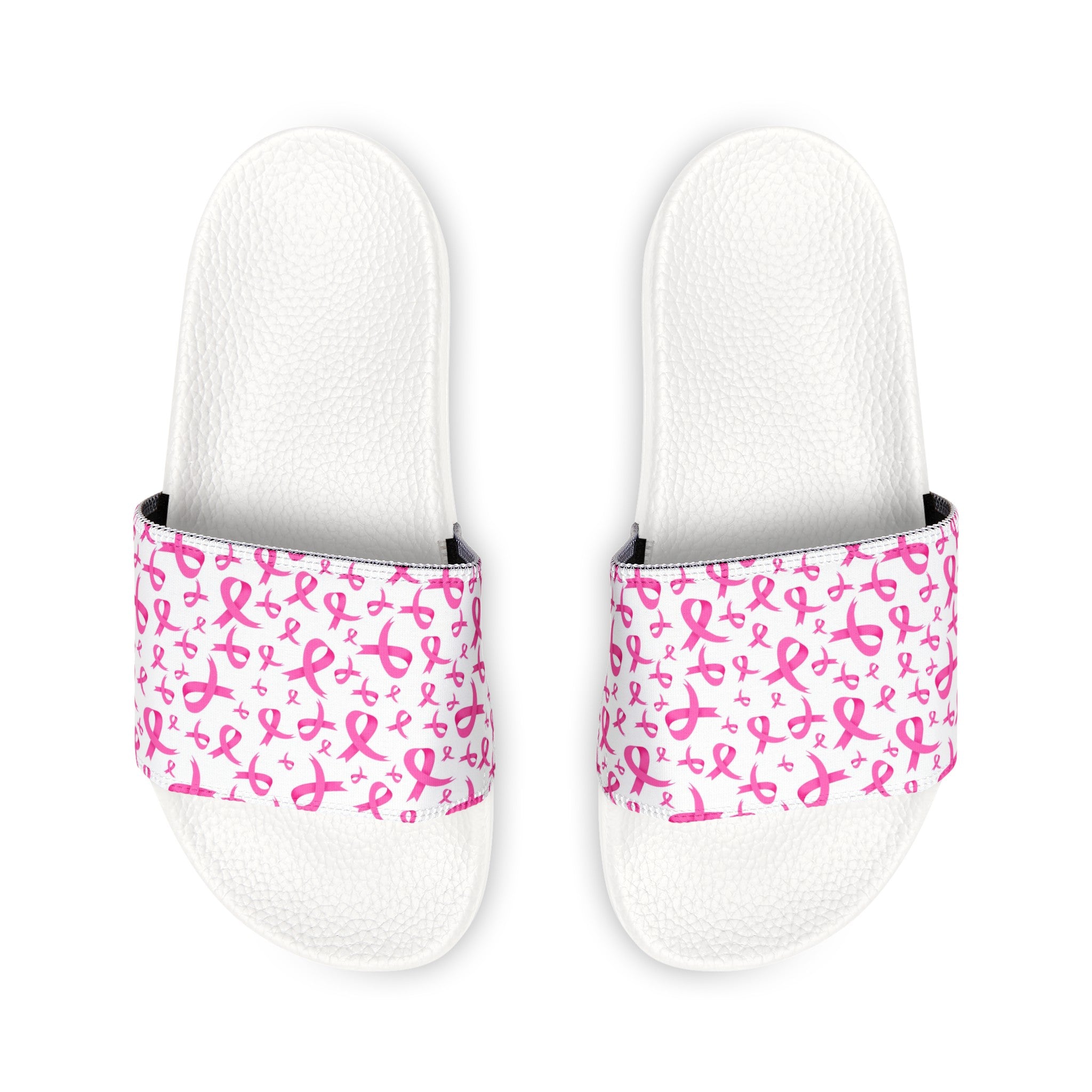 Breast Cancer Women's PU Slide Sandals