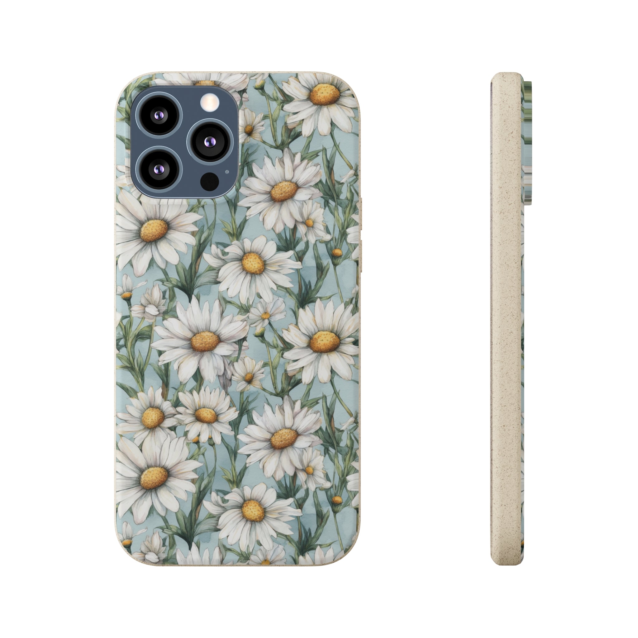Daisy iPhone case, birth month April iPhone case, birth flower iPhone case, April Daisy iPhone case, iPhone Case, Biodegradable iPhone Cases, Biodegradable Phone Cases
