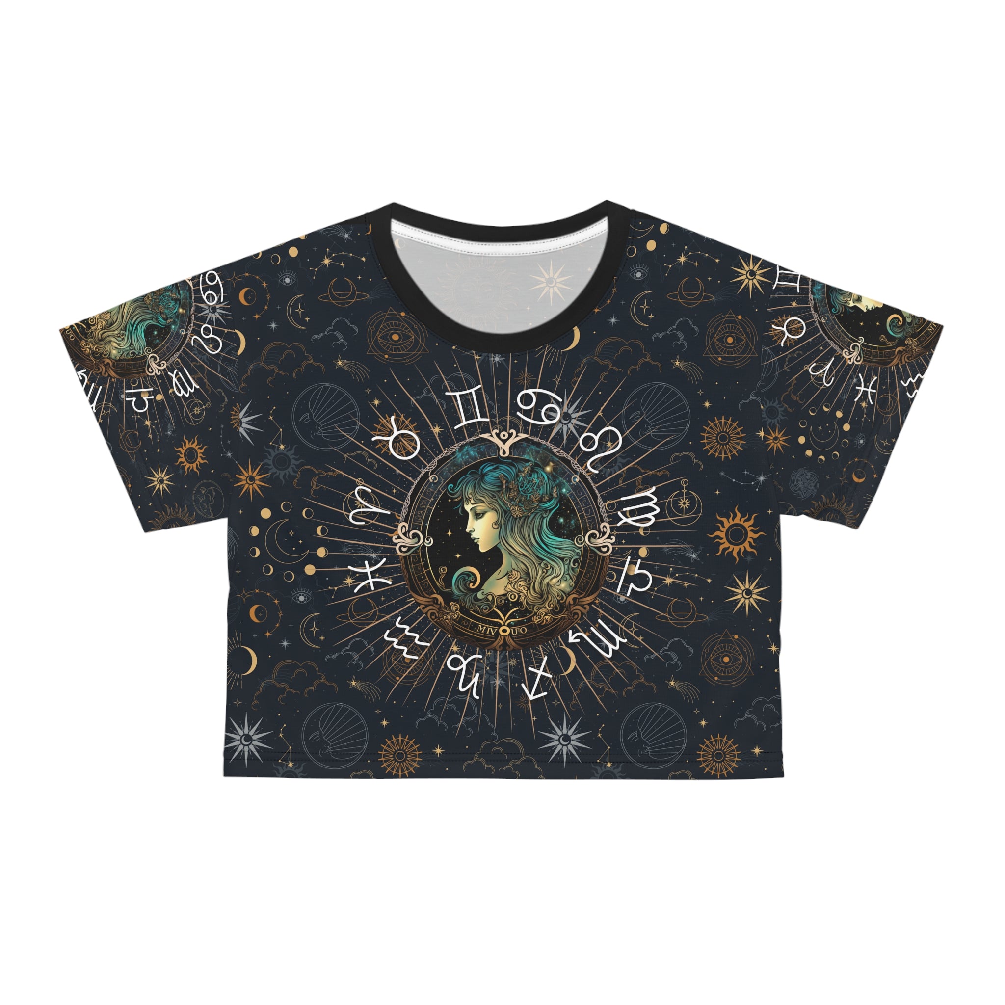 Virgo women's crop top, Virgo activewear, Virgo Zodiac Sign, Virgo Astrological, Virgo Gift, Virgo zodiac tee, Crop Tee, zodiac crop