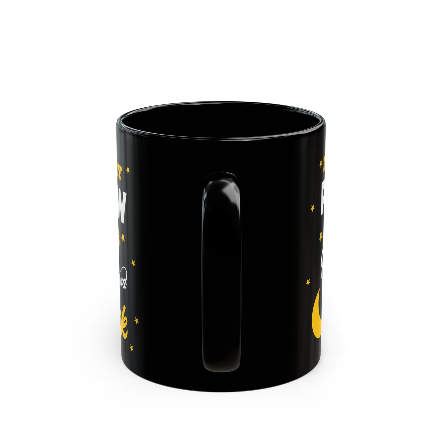 I Love My Papaw to The Moon and Back 11oz Black Mug