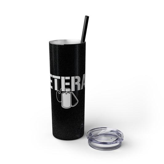 Veterans Day Skinny Tumbler with Straw, 20oz