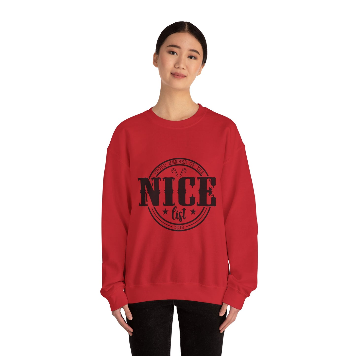Proud member of The Nice List Unisex Heavy Blend™ Crewneck Sweatshirt