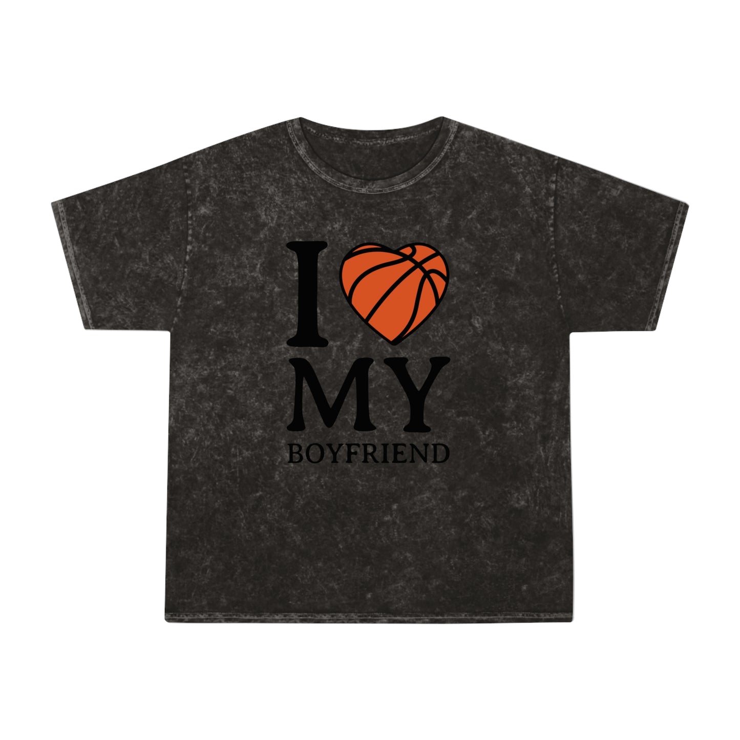 I Love My Boyfriend Unisex Mineral Wash T-Shirt