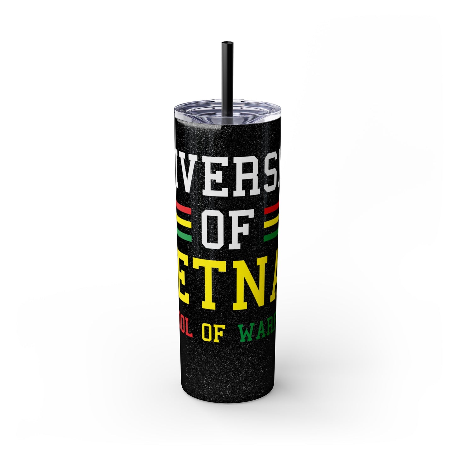 University of Vietnam School of War Skinny Tumbler with Straw, 20oz