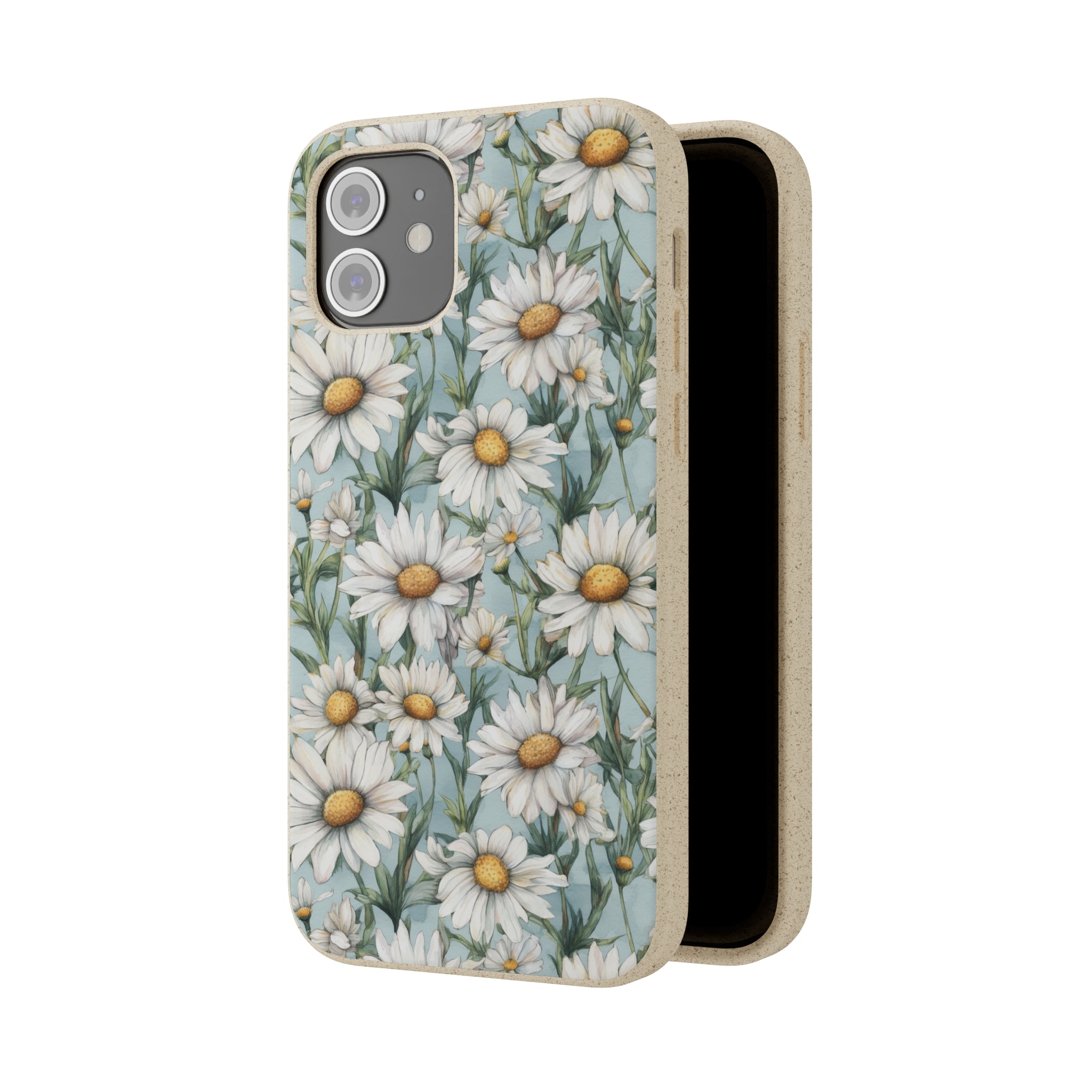 Daisy iPhone case, birth month April iPhone case, birth flower iPhone case, April Daisy iPhone case, iPhone Case, Biodegradable iPhone Cases, Biodegradable Phone Cases