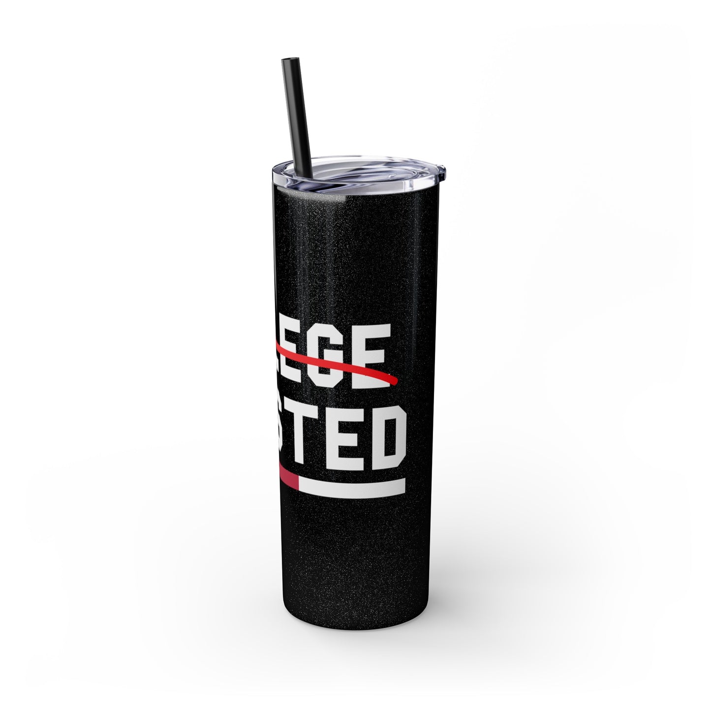 College Enlisted Skinny Tumbler with Straw, 20oz