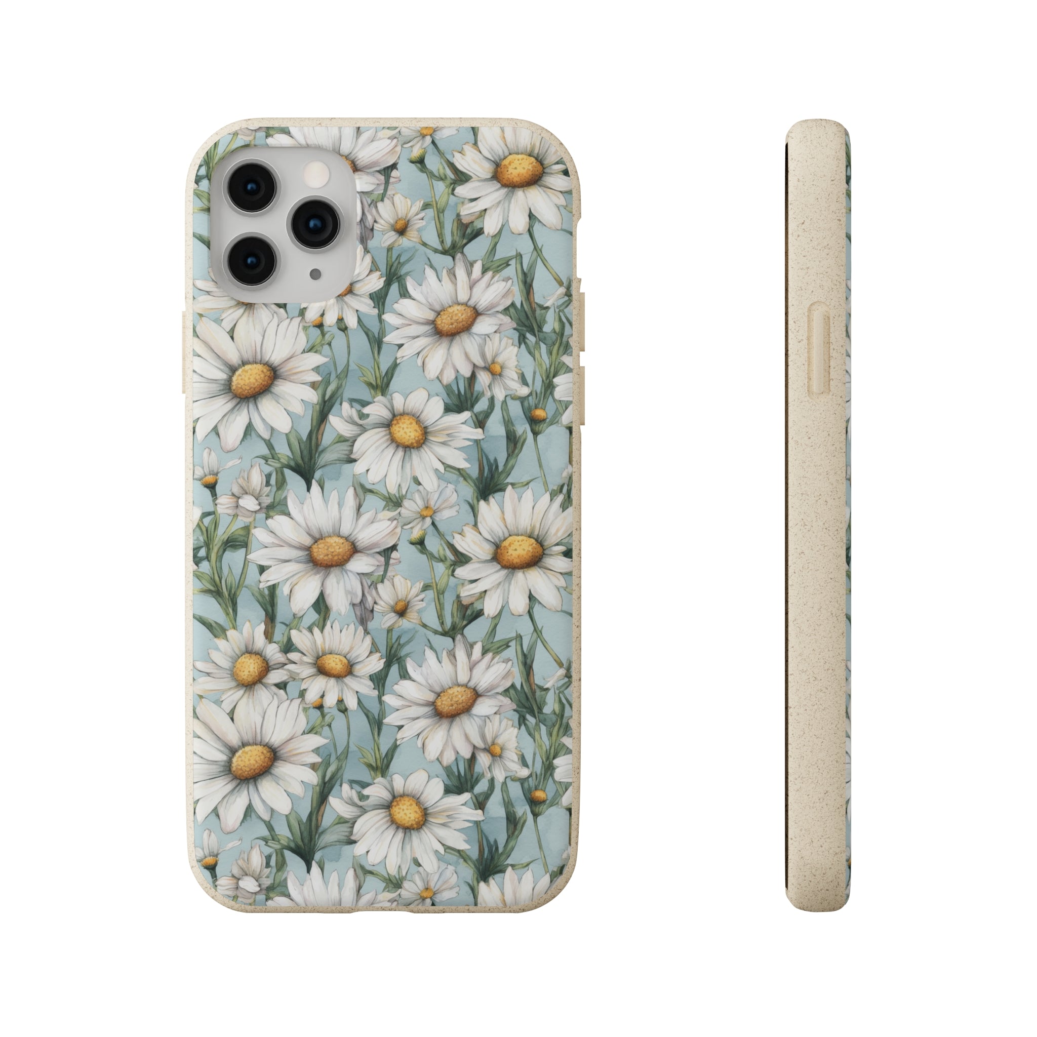 Daisy iPhone case, birth month April iPhone case, birth flower iPhone case, April Daisy iPhone case, iPhone Case, Biodegradable iPhone Cases, Biodegradable Phone Cases