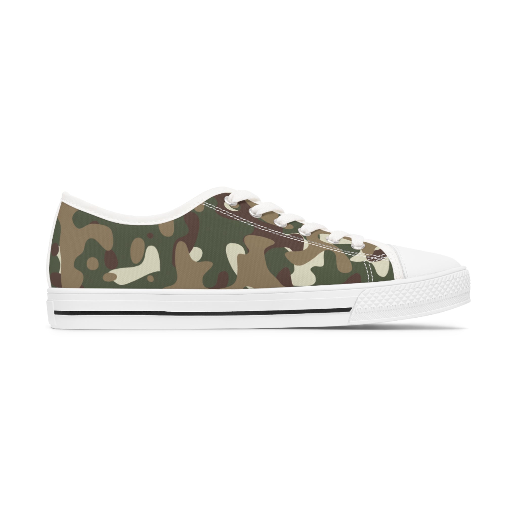 Camouflage Sneakers, Camo Sneakers, Women's Low Top Sneakers, Workout Sneakers, Yoga Sneakers