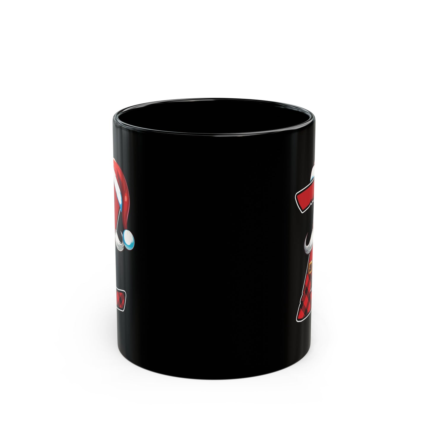 Z Santa Initial 11oz Black Mug