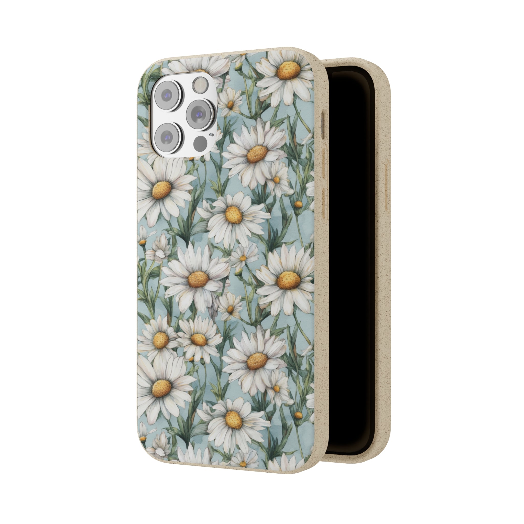 Daisy iPhone case, birth month April iPhone case, birth flower iPhone case, April Daisy iPhone case, iPhone Case, Biodegradable iPhone Cases, Biodegradable Phone Cases