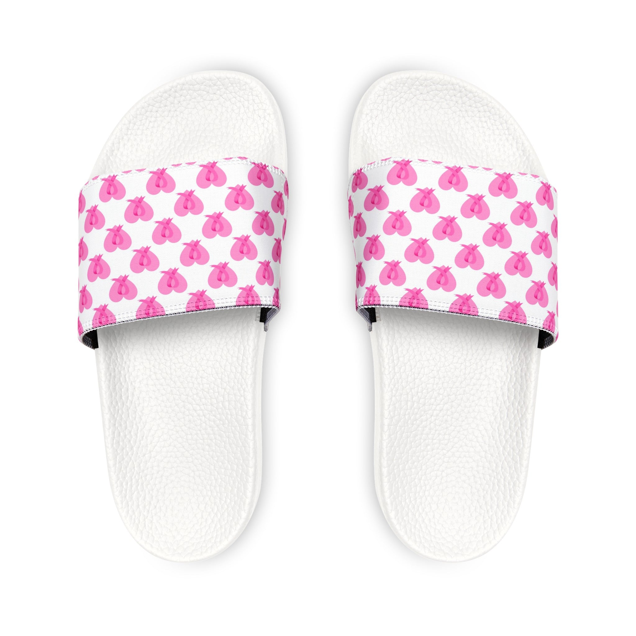 Breast Cancer Women's PU Slide Sandals